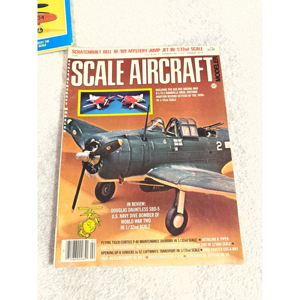 Scale Aircraft Modeler Magazine Vol 8 No 2 Summer 1980 Bell XF-109 SBD-5 P-40
